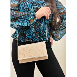 کیف مجلسی شب لمه موجی لب نگین بافتی